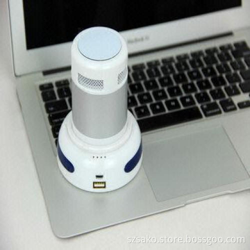 Portable Bluetooth Speaker, with Intelligent Voice Prompts, Sensing Capabilities, Rechargeable Dock